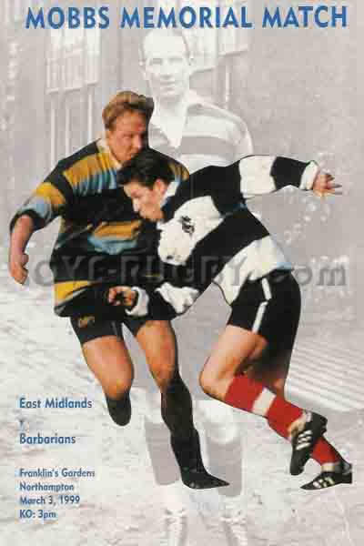 1999 East Midlands v Barbarians  Rugby Programme